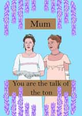 Bridgerton Mother's Day card created by Charlotte Ward