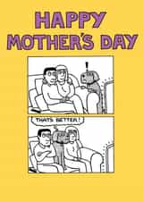 Funny Mothers Day Card - Mum - Dog - That's Better created by Off The Leash Cartoons by Rupert Fawcett