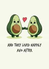 avocado food Valentines Day Card 21552 created by Jack Hopkins