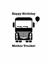 Trucker Lorry Birthday Card 19629 created by Blossom Paper Co