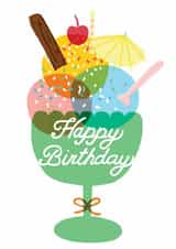 sundae ice-cream Birthday Card 21364 created by Francesca Iannaccone