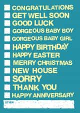 tickbox check list Get Well Card 18904 created by @alocalradgie