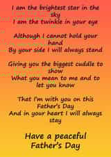 peaceful father Father's Day Card 45590 created by Dear Evelyn