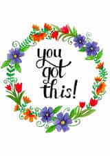 wreath you got this Good Luck Card 20497 created by Sophie Hutchinson