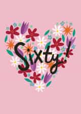 heart sixty Birthday Card 17410 created by @AimeeStevens.Design