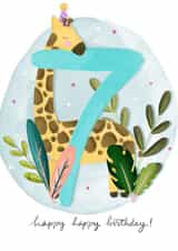 seven seventh Birthday Card 4315 created by Claire Lefevre