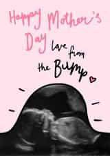 Personalised Mothers Day Photo Card created by Oops a doodle - bump baby Mothers Day Personalised Photo Card 11760