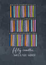 fifty 50th Birthday Card 4335 created by Claire Lefevre