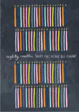 eighty eightieth Birthday Card 4338 created by Claire Lefevre