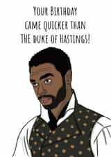 funny duke Birthday Card 4731 created by Conor Rawson