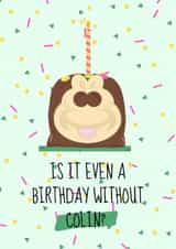 Happy Birthday Colin the Caterpillar Cake Card created by Meg's Creative Outlet