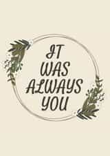 foliage wreath Anniversary Card 21587 created by Zooone