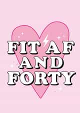 forty fortieth Birthday Card 18428 created by Lucy Rose Party