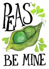 food Illustration Valentines Day Card 12281 created by Half Pint Print