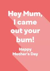 mum bum Mothers Day Card 27178 created by Ginger Ink Design