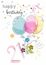 Happy Birthday 21 With Love created by SABIVO Design by Sabina