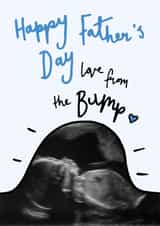 Personalised Father's Day Photo Card created by Oops a doodle - baby pregnant Father's Day Personalised Photo Card 11763