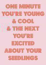 Excited about seedlings birthday card created by Nicola Jo