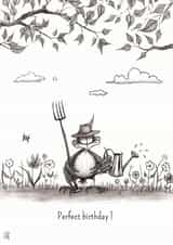 gardening perfect Birthday Card 1278 created by Catherine Flynn