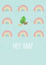 rainbow tree New Baby Card 43983 created by Eleanor Beetle