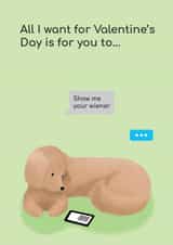 Valentine's Wiener created by Emma-Lee Taaffe