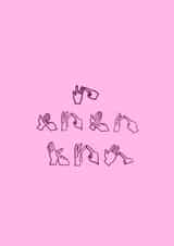 BSL British sign language  Valentines Day Card 21625 created by Cel’s Cards