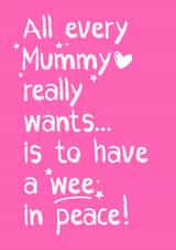 Poor Mummy... all she really wants is to have a wee in peace. created by Little Cat Creates