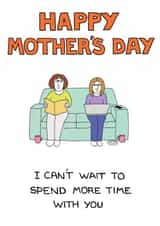 bubble family Mothers Day Card 39328 created by Happy Octopus by Rupert Fawcett