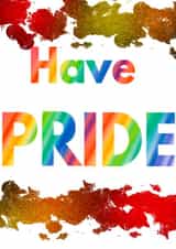 Pride Rainbow Card 46680 created by Megan Bone Art