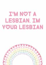 your lesbian Valentines Day Card 41470 created by Rude Cards