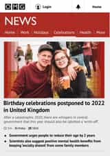 Personalised Birthday Photo Card created by Cards from Designers - Funny News Birthday Personalised Photo Card 20035