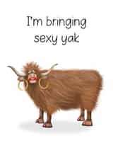 Yak Cow Valentines Day Card 47221 created by Hot Potato Cards