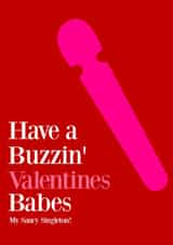buzzing vibrator Valentines Day Card 44917 created by ImSoFunky