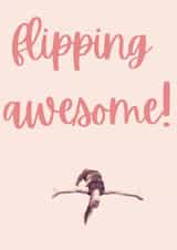 gymnastic flip Congratulations Card 37531 created by Gym Squad