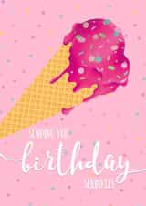 ice cream sprinkles Birthday Card 16795 created by Tigerlilly