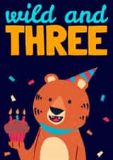 wild tiger Birthday Card 21643 created by Evezee