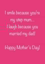 FUNNY MOTHER'S DAY CARD FOR STEP MUM created by Fee Fee