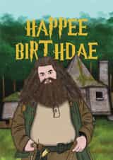 Happy birthday Hagrid Card 26433 created by LosersInk