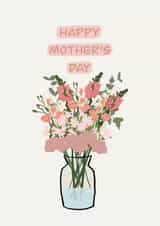 Flower Mum Mothers Day Card 20291 created by @lydiapimmdraws