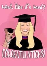 Legally Blonde Congratulations Card created by Esther the Sketcher