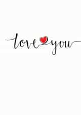 Love you Valentines Day Card 21674 created by An Original Design by Bex