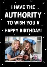 Personalised Birthday Photo Card created by Cards from Designers - jackie weaver funny Birthday Personalised Photo Card 20037