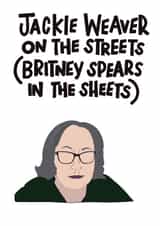 Jackie Weaver Funny Valentines Day Card 40979 created by Sophie Killingley