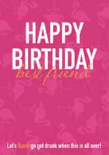 flamingo birthday Card 47194 created by Design by Cath