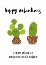 cactus plant Valentines Day Card 15676 created by Prickly Pear Design