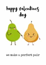 perfect pair couple Valentines Day Card 15679 created by Prickly Pear Design