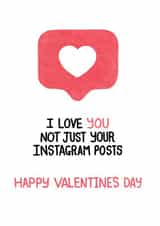 you instagram Valentines Day Card 20505 created by Aaron Demant
