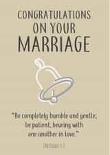 Marriage Union Engagement & Marriage Card 41261 created by Christian Gift Store