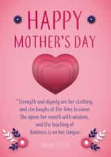 heart flowers Faith Card 41263 created by Christian Gift Store