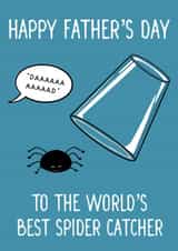 Fathers Day Best Spider Catcher Card created by From Deanna